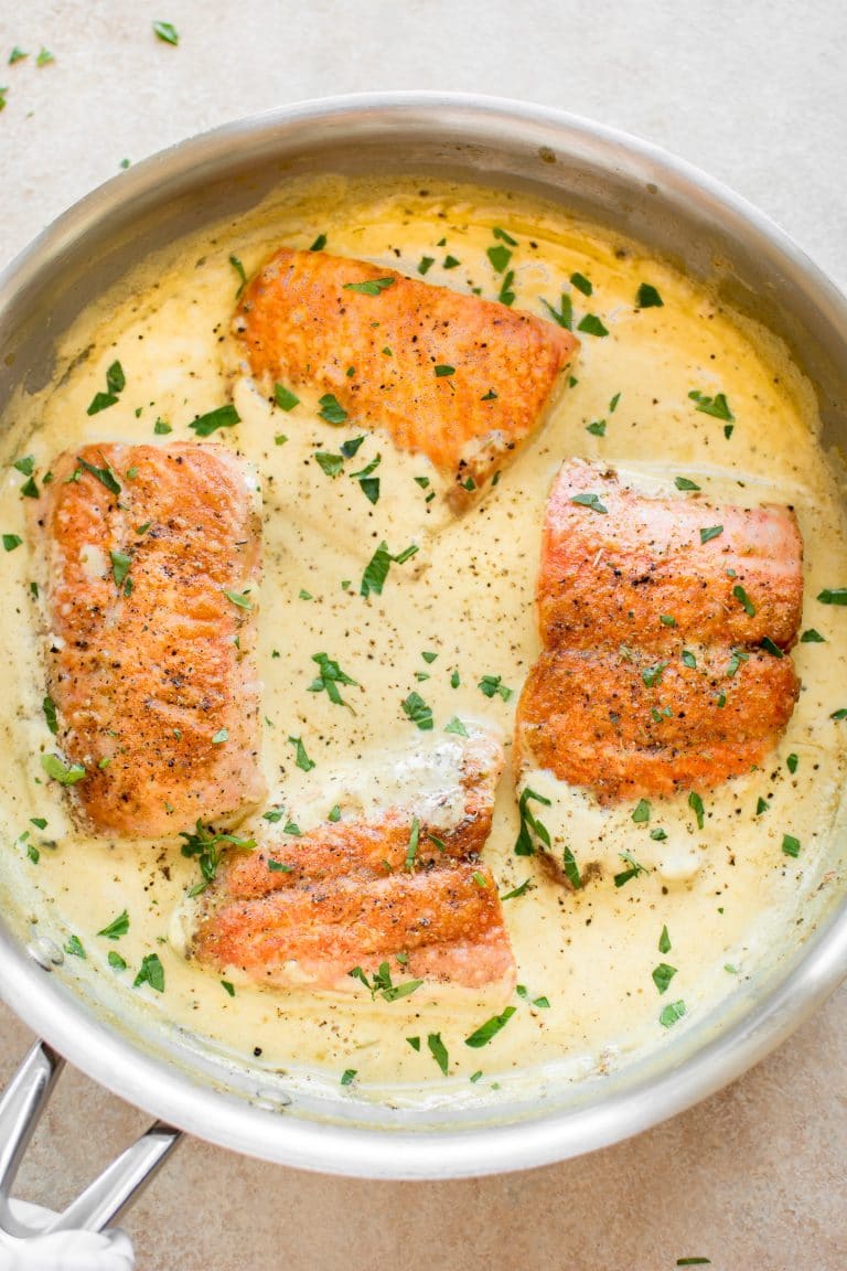 20 Minute Creamy Dijon Salmon • Salt & Lavender