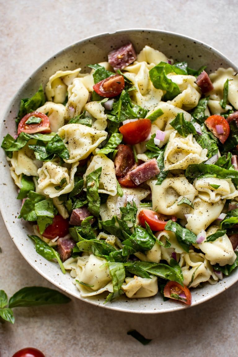 Spinach Tortellini Salad • Salt & Lavender