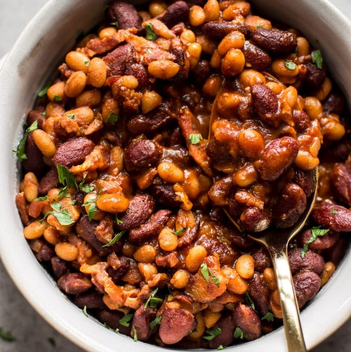 Easy Baked Beans with Bacon • Salt & Lavender