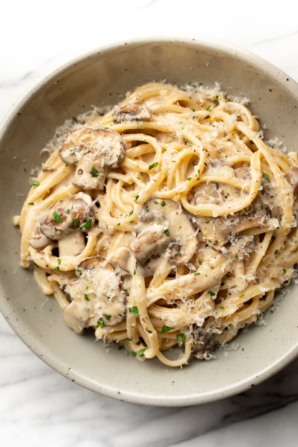 Creamy Mushroom Pasta • Salt & Lavender