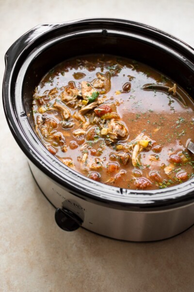 Crockpot Chipotle Chicken Soup • Salt & Lavender