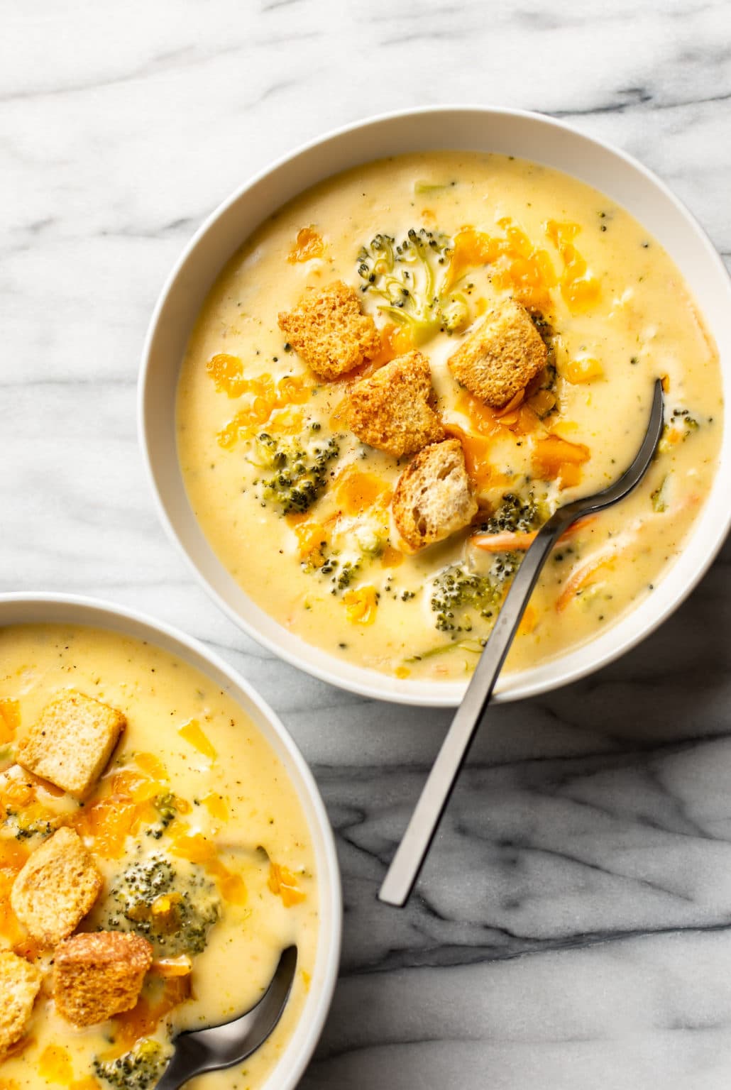 Easy Broccoli Cheddar Soup • Salt & Lavender