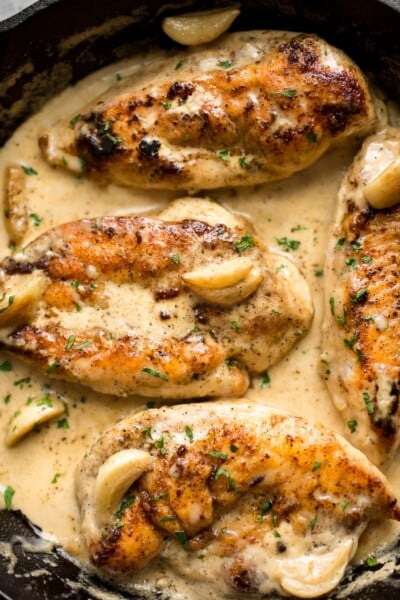 Creamy Garlic Chicken • Salt & Lavender