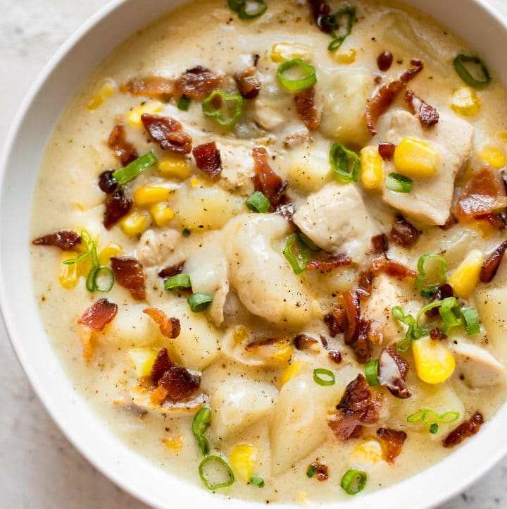 Easy Chicken and Corn Chowder • Salt & Lavender