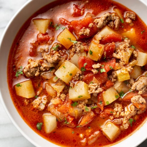 Easy Hamburger Soup • Salt & Lavender