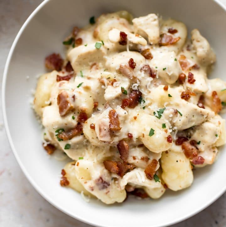 Chicken Bacon Gnocchi • Salt & Lavender