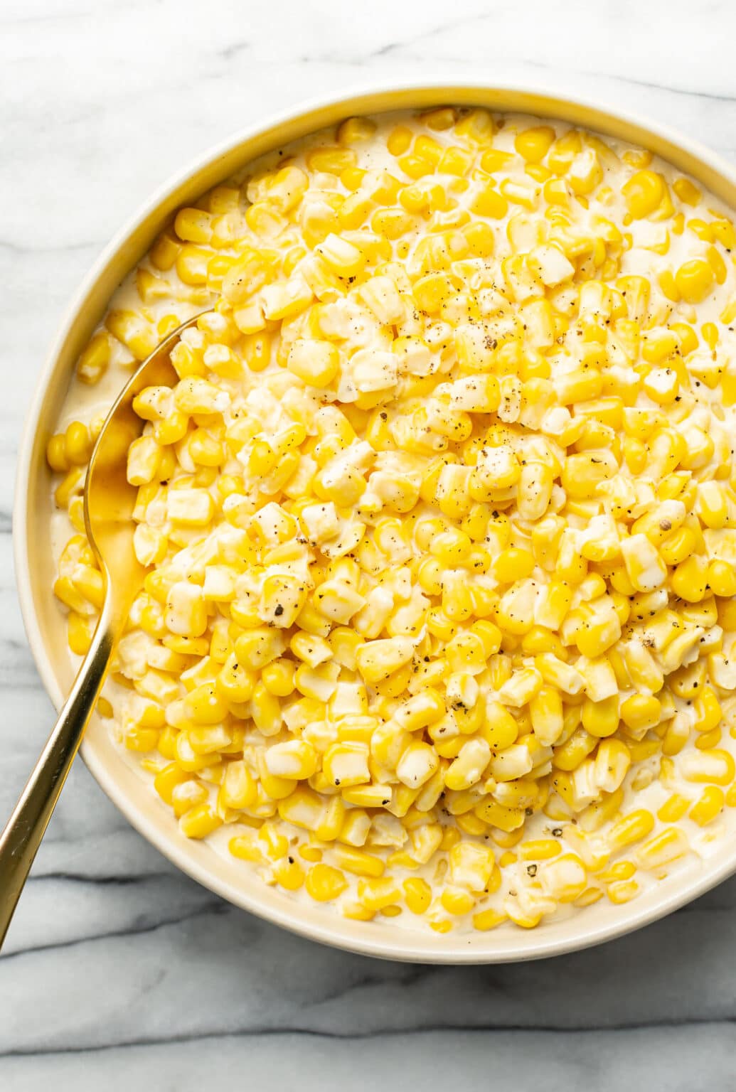 Easy Creamed Corn • Salt & Lavender