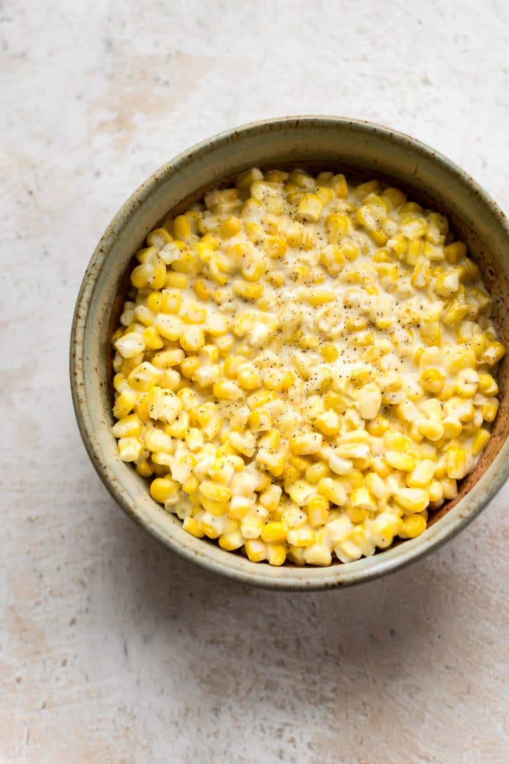 Easy Creamed Corn • Salt & Lavender