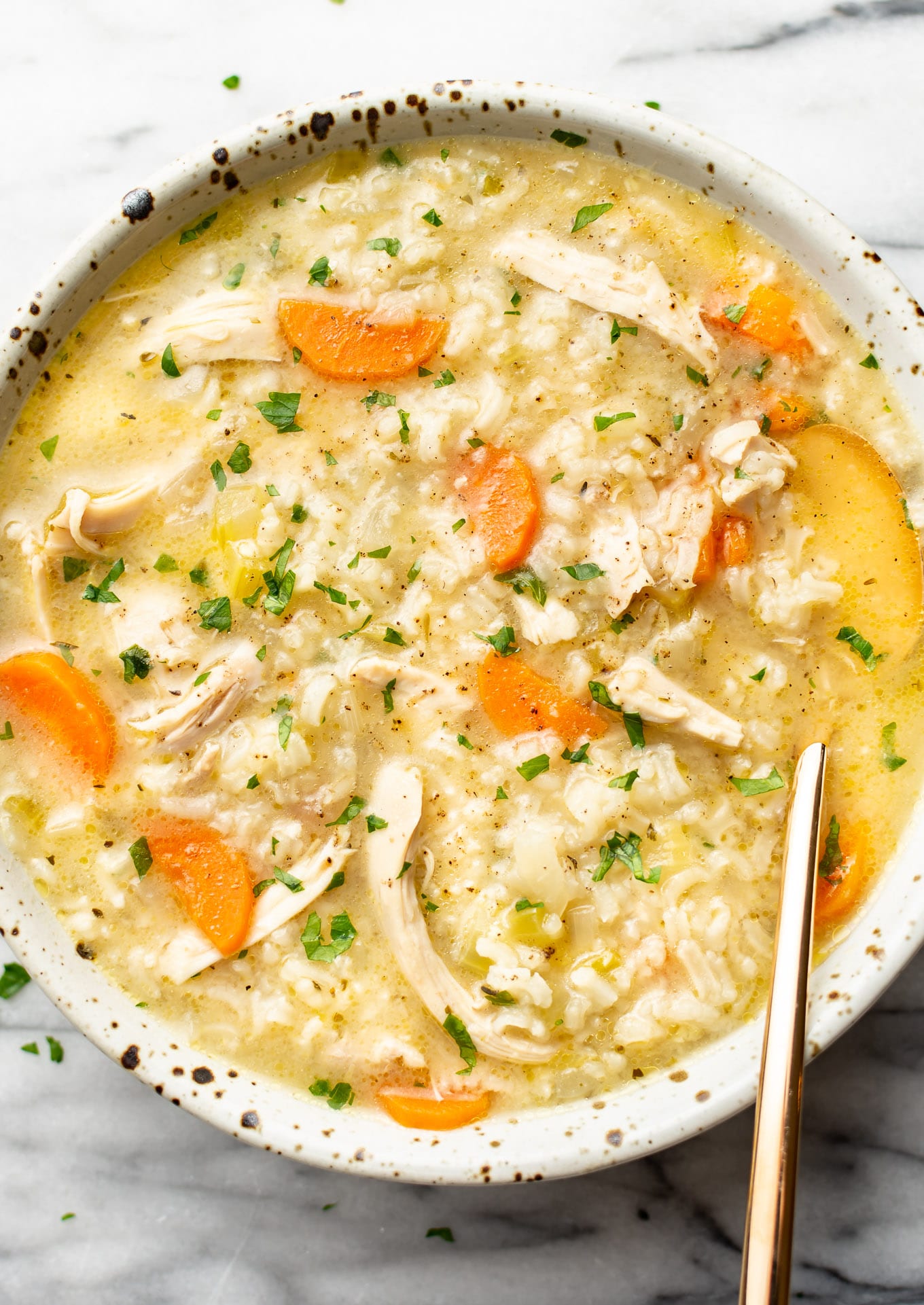 Easy Chicken and Rice Soup • Salt & Lavender