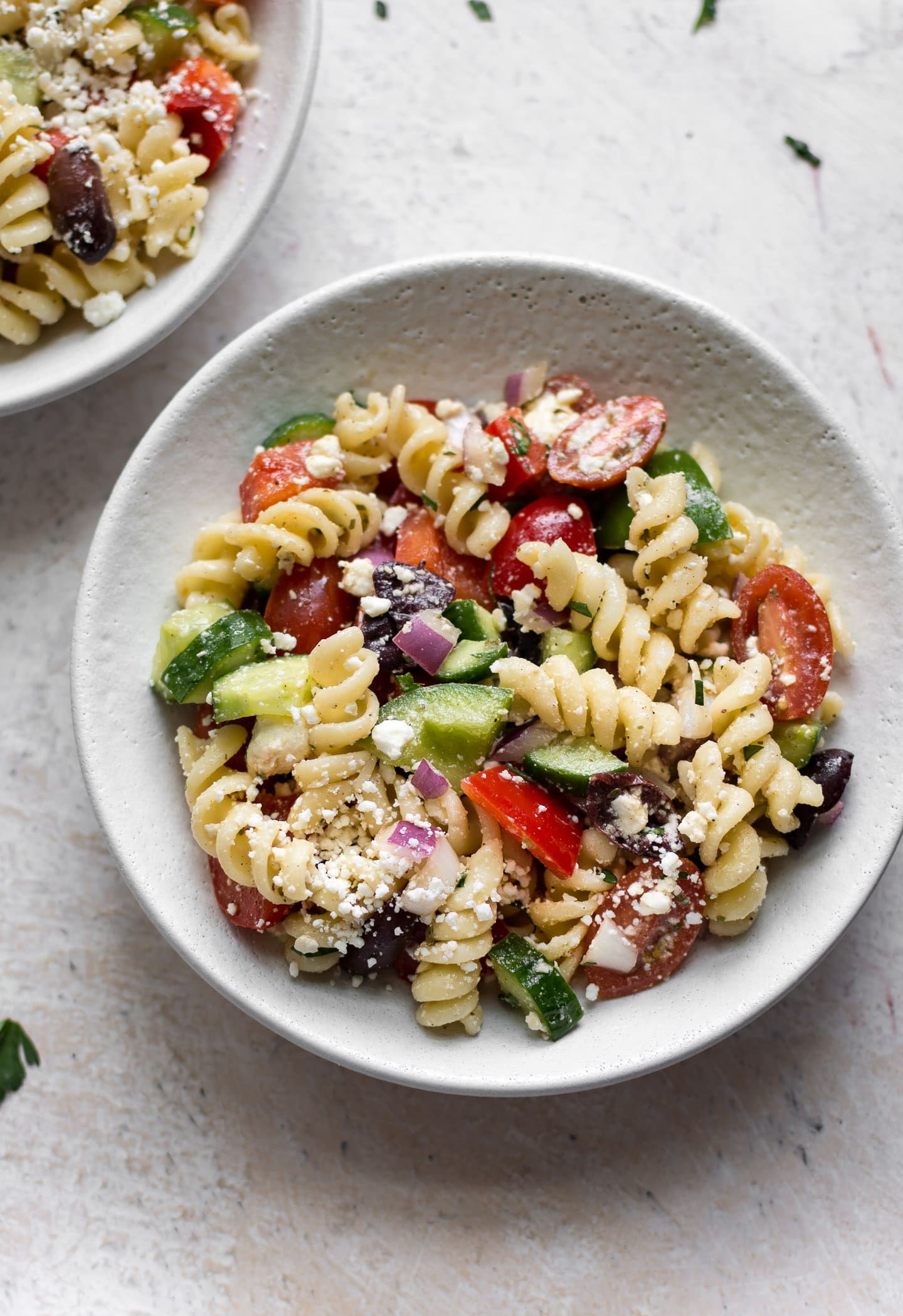 Easy Greek Pasta Salad • Salt & Lavender