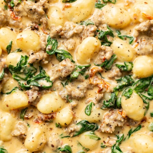 Creamy Tuscan Sausage Gnocchi (One Pan, 20 Minutes) • Salt & Lavender