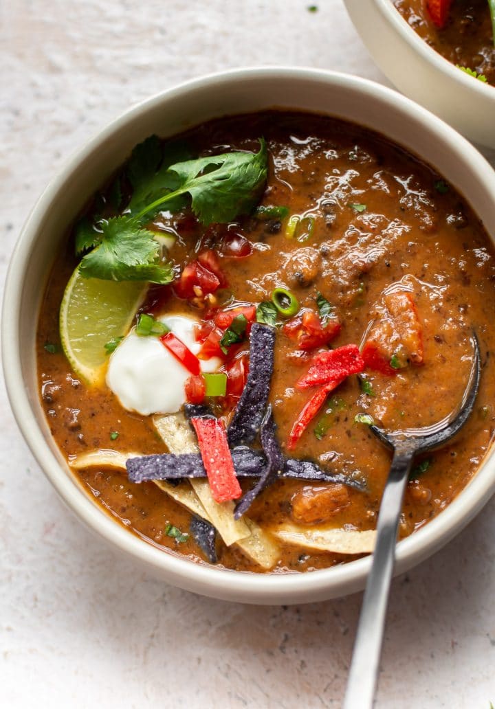 Easy Black Bean Soup • Salt & Lavender