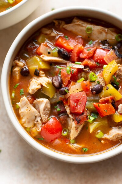 Chicken Fajita Soup • Salt & Lavender