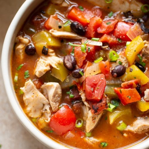 Chicken Fajita Soup • Salt & Lavender