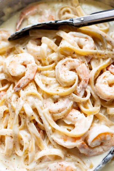 Easy Shrimp Alfredo • Salt & Lavender