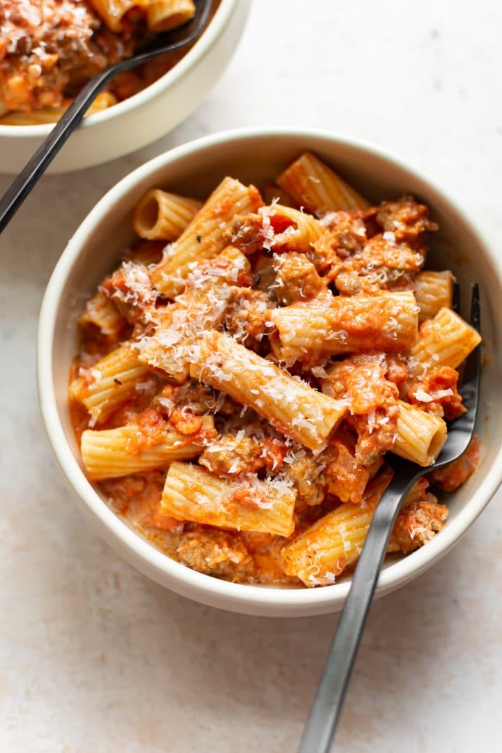 Easy Sausage Rigatoni • Salt & Lavender