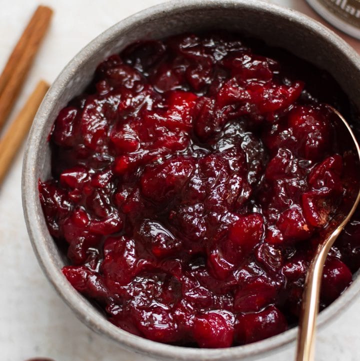 Boozy Cranberry Sauce • Salt & Lavender