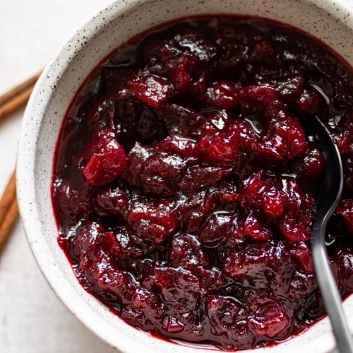 Super Easy Cranberry Sauce • Salt & Lavender