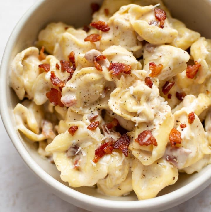 Bacon Cream Cheese Tortellini • Salt & Lavender