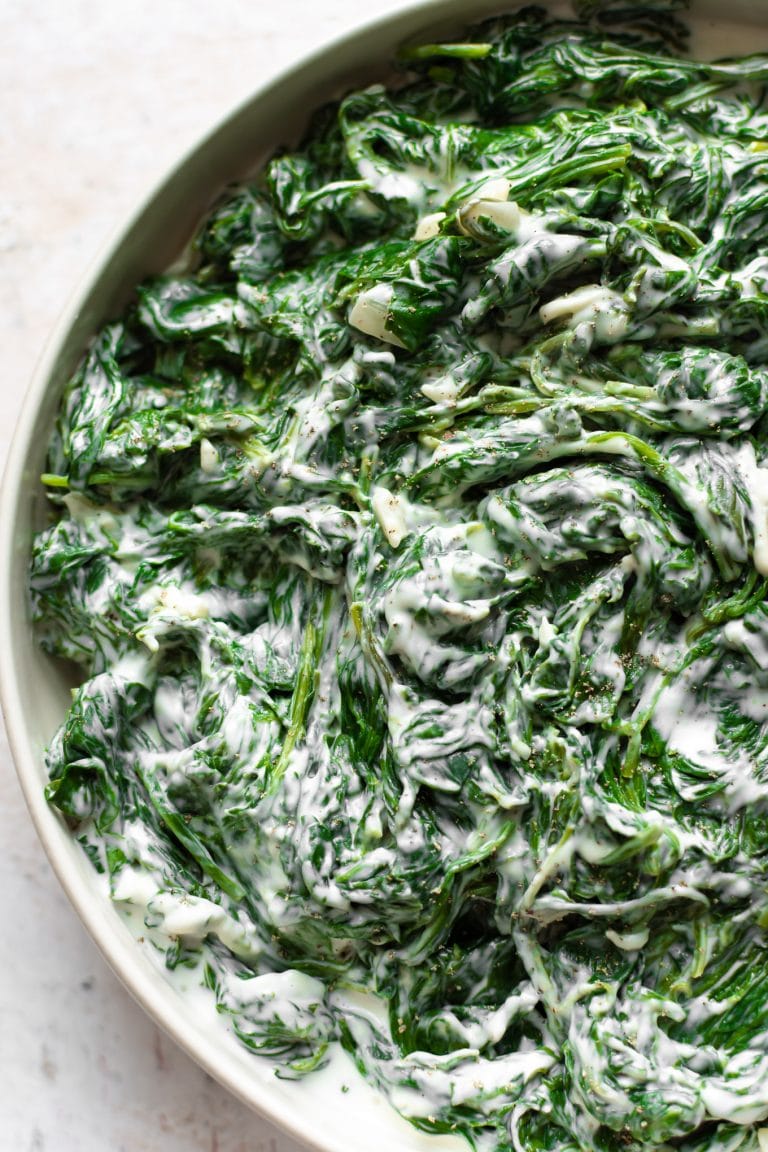 Creamed Spinach (with Frozen or Fresh Spinach!) • Salt & Lavender