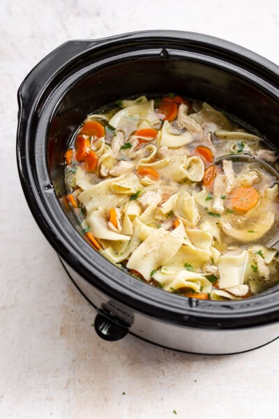 Crockpot Chicken Noodle Soup • Salt & Lavender