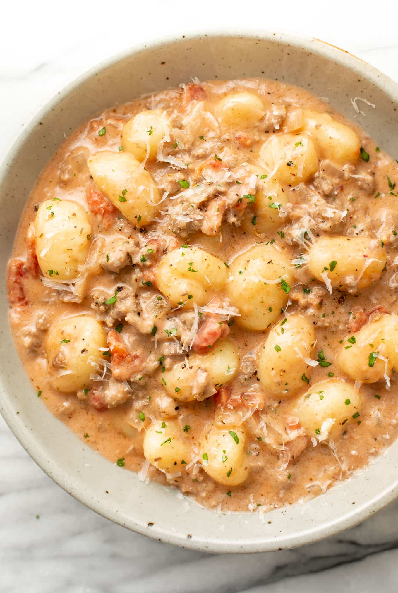 Ground Beef Gnocchi • Salt & Lavender