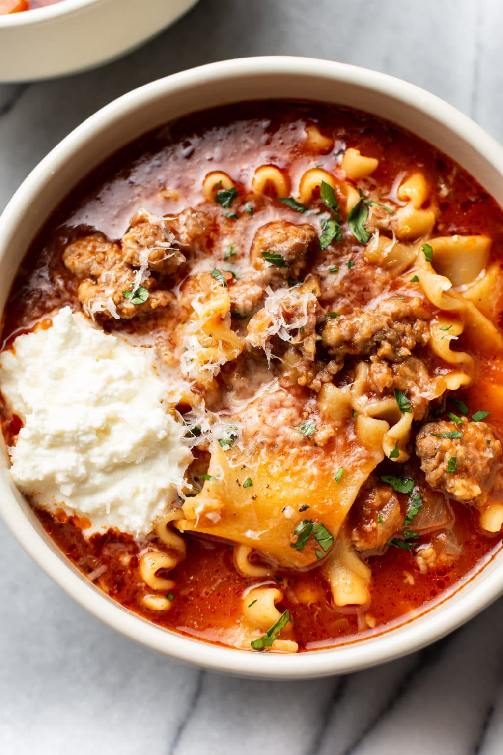 Easy Lasagna Soup Recipe • Salt & Lavender