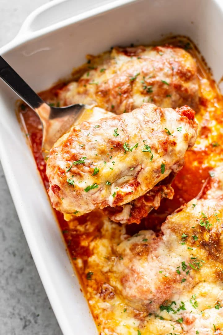 Cheesy Mozzarella Chicken Bake • Salt & Lavender