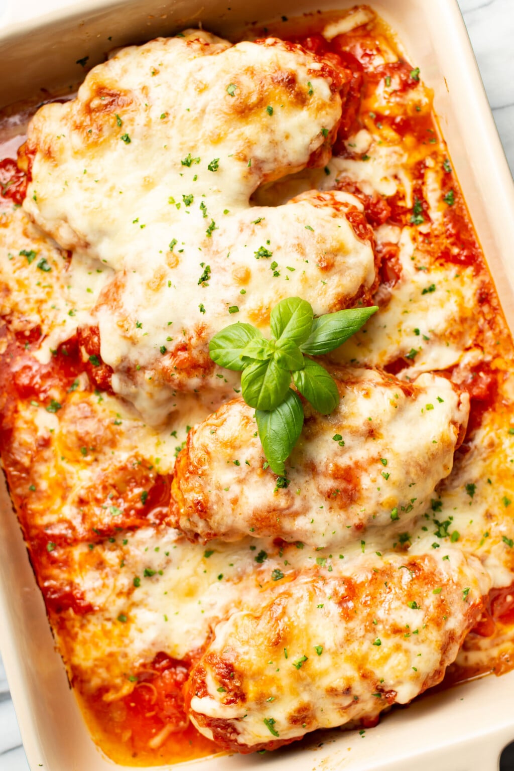 Cheesy Mozzarella Chicken Bake • Salt & Lavender