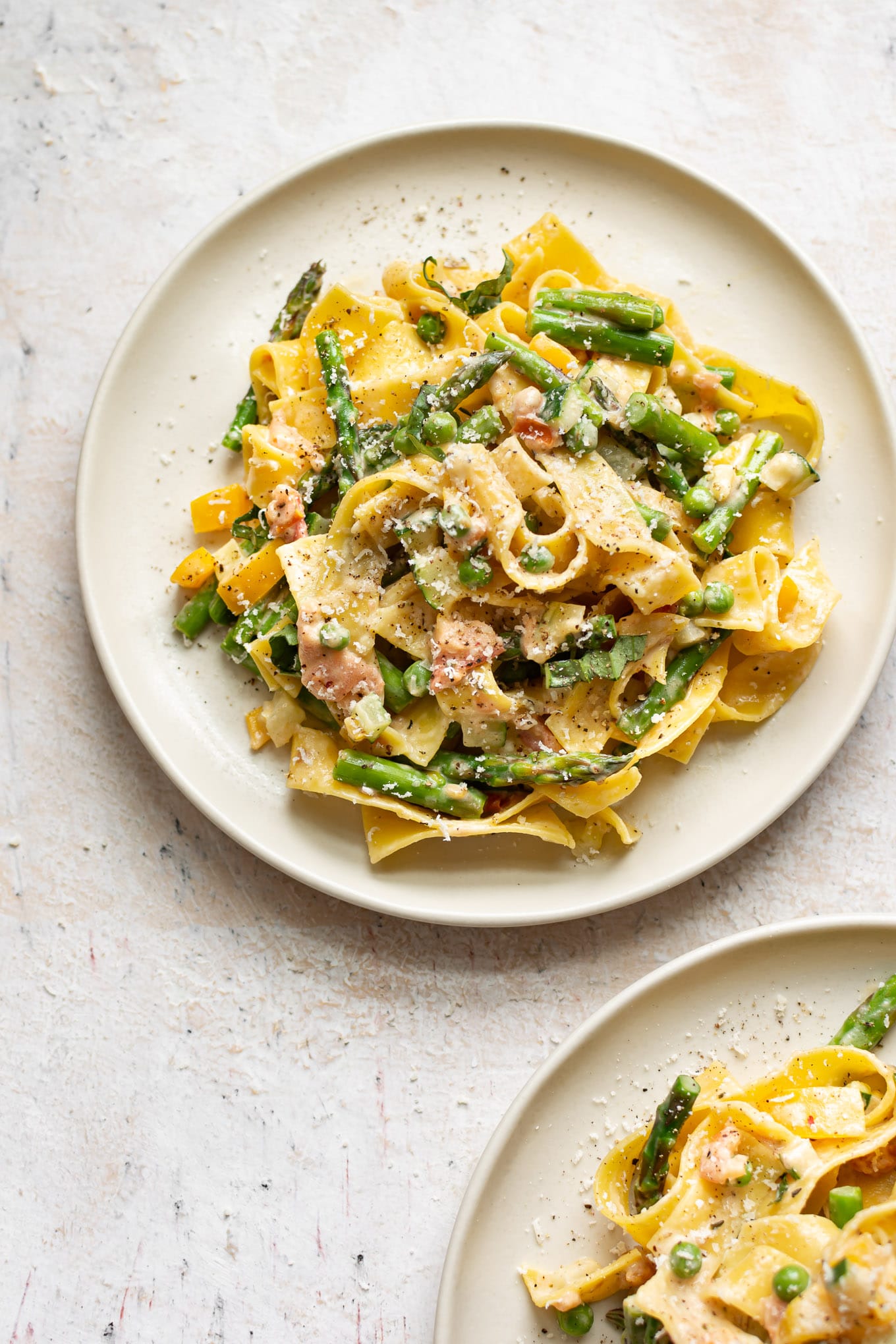 Creamy Pasta Primavera • Salt And Lavender