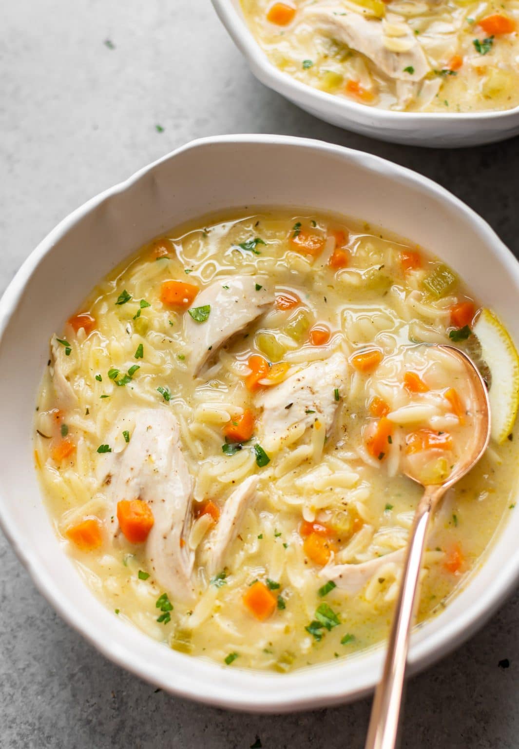 Lemon Chicken Orzo Soup • Salt And Lavender 3882