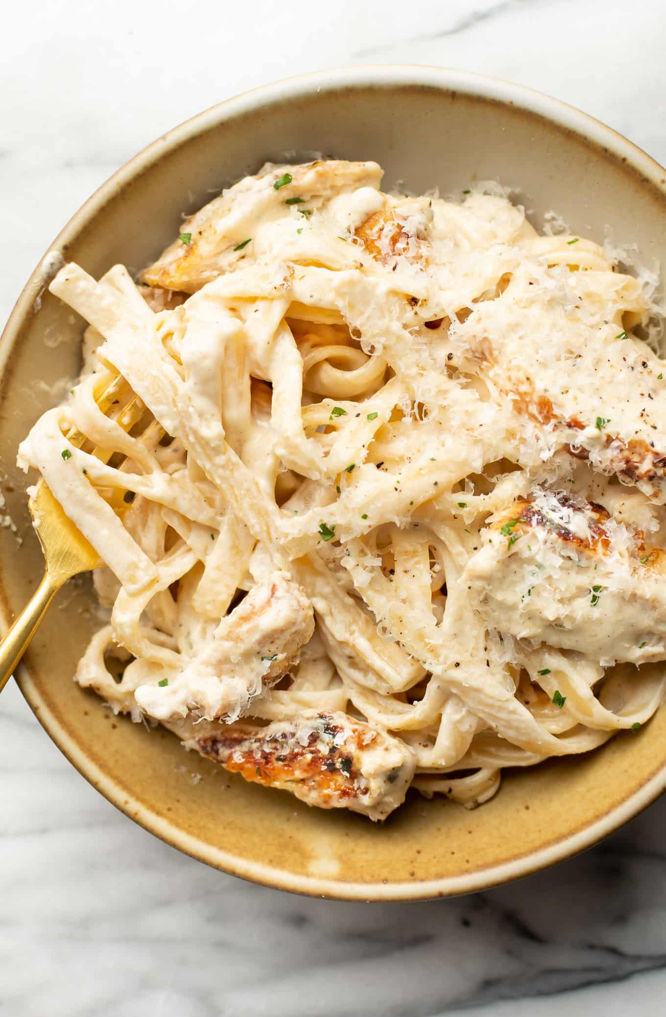 Chicken Fettuccine Alfredo • Salt & Lavender