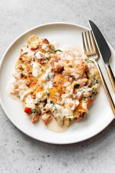 Creamy Tomato Basil Chicken • Salt & Lavender