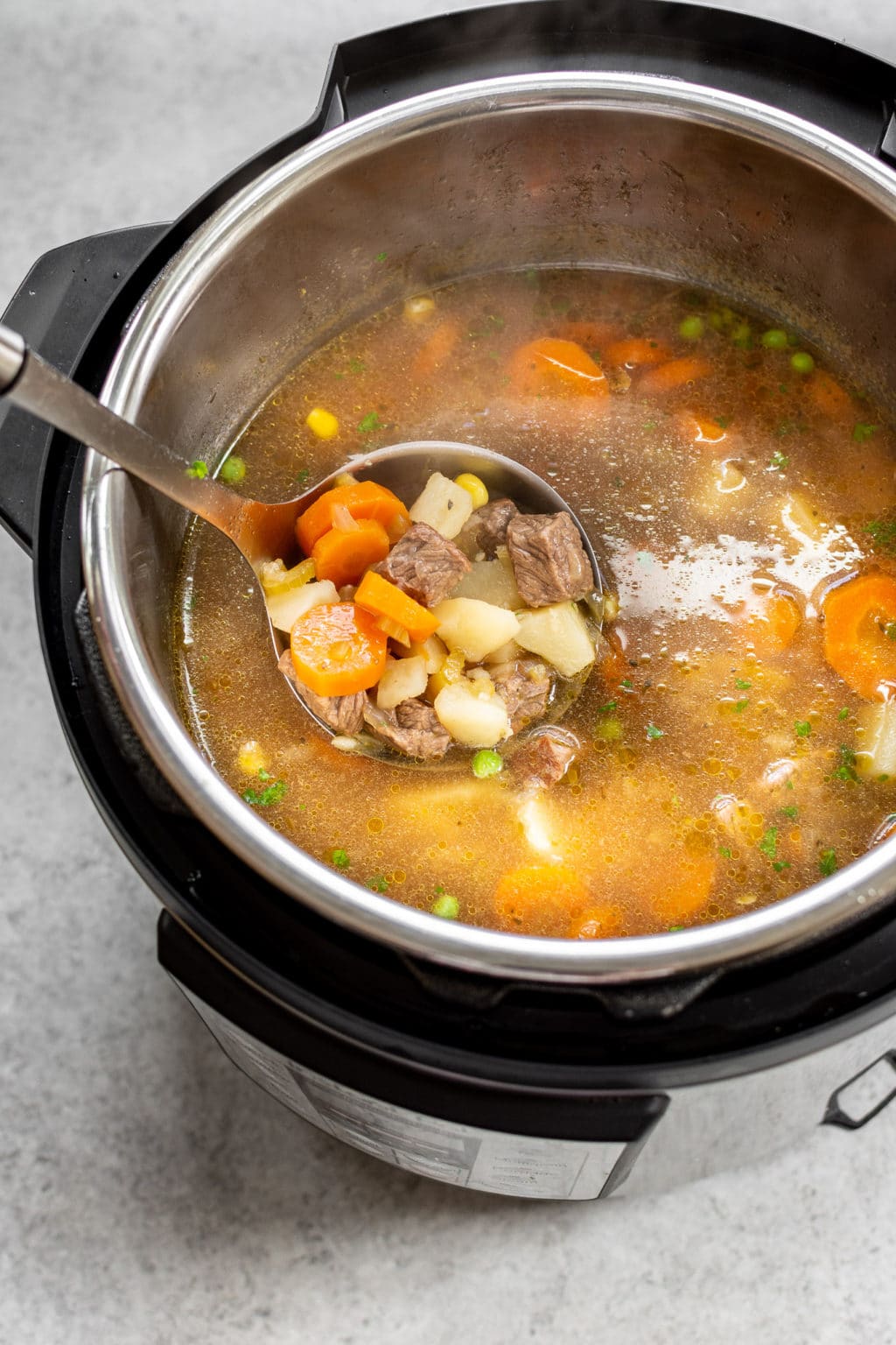 Instant Pot Beef and Vegetable Soup • Salt & Lavender