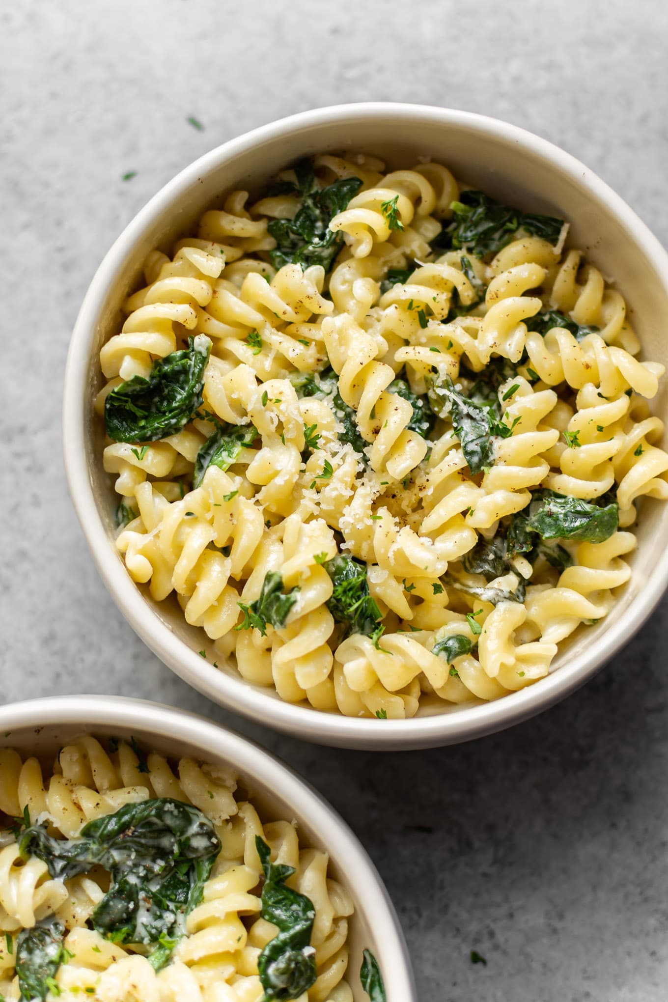 Spinach Goat Cheese Pasta • Salt & Lavender