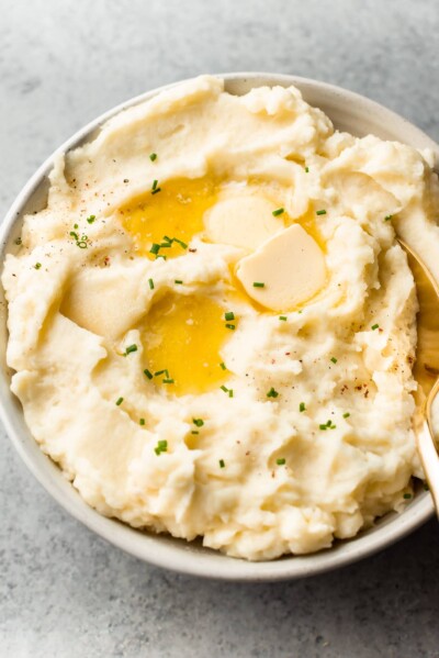 Easy Garlic Mashed Potatoes • Salt & Lavender