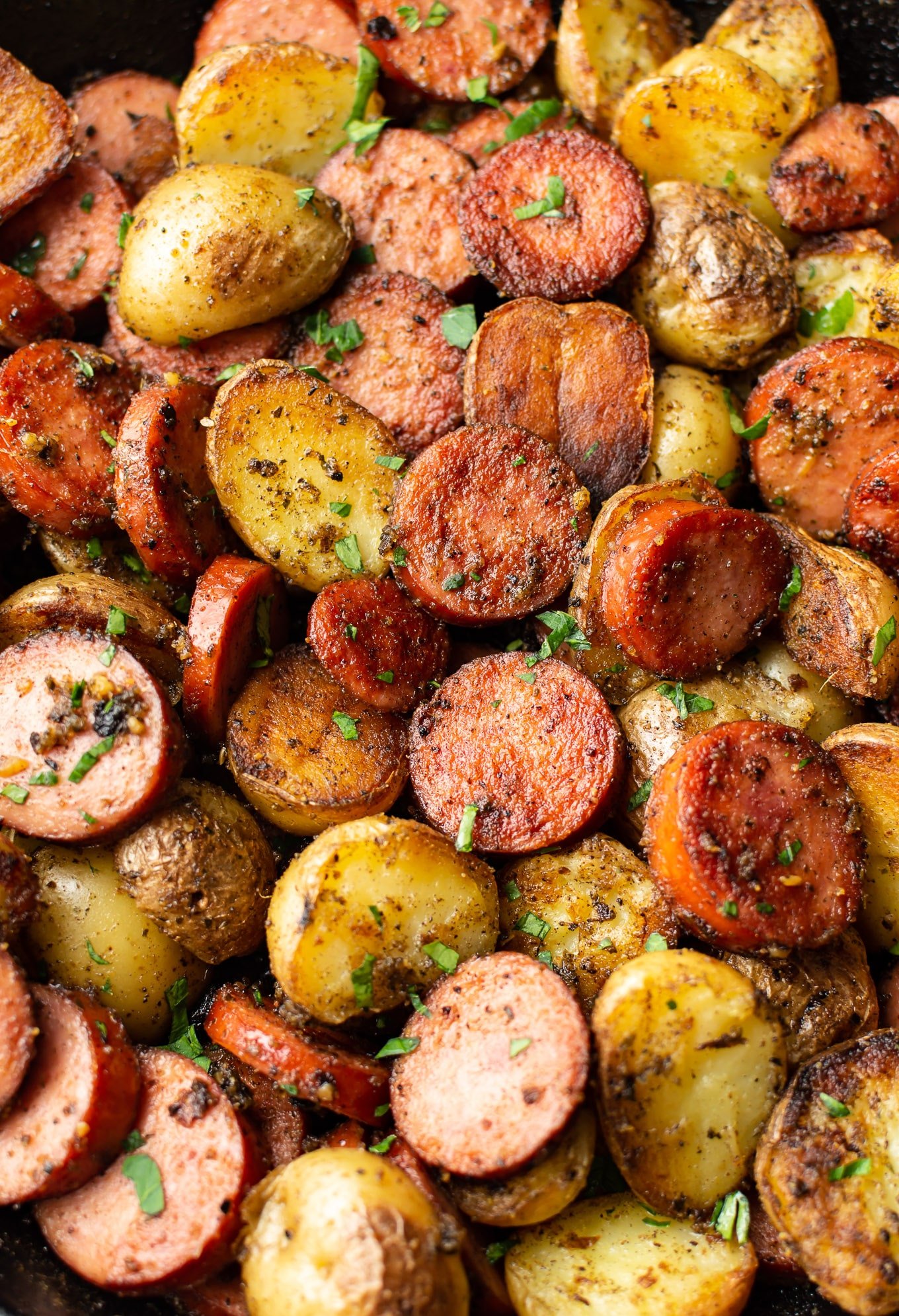 Pesto Pan-fried Sausage and Potatoes • Salt & Lavender