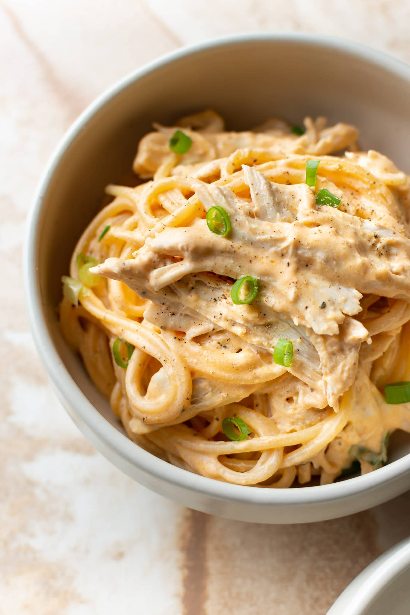 Easy Cheesy Buffalo Chicken Pasta • Salt & Lavender