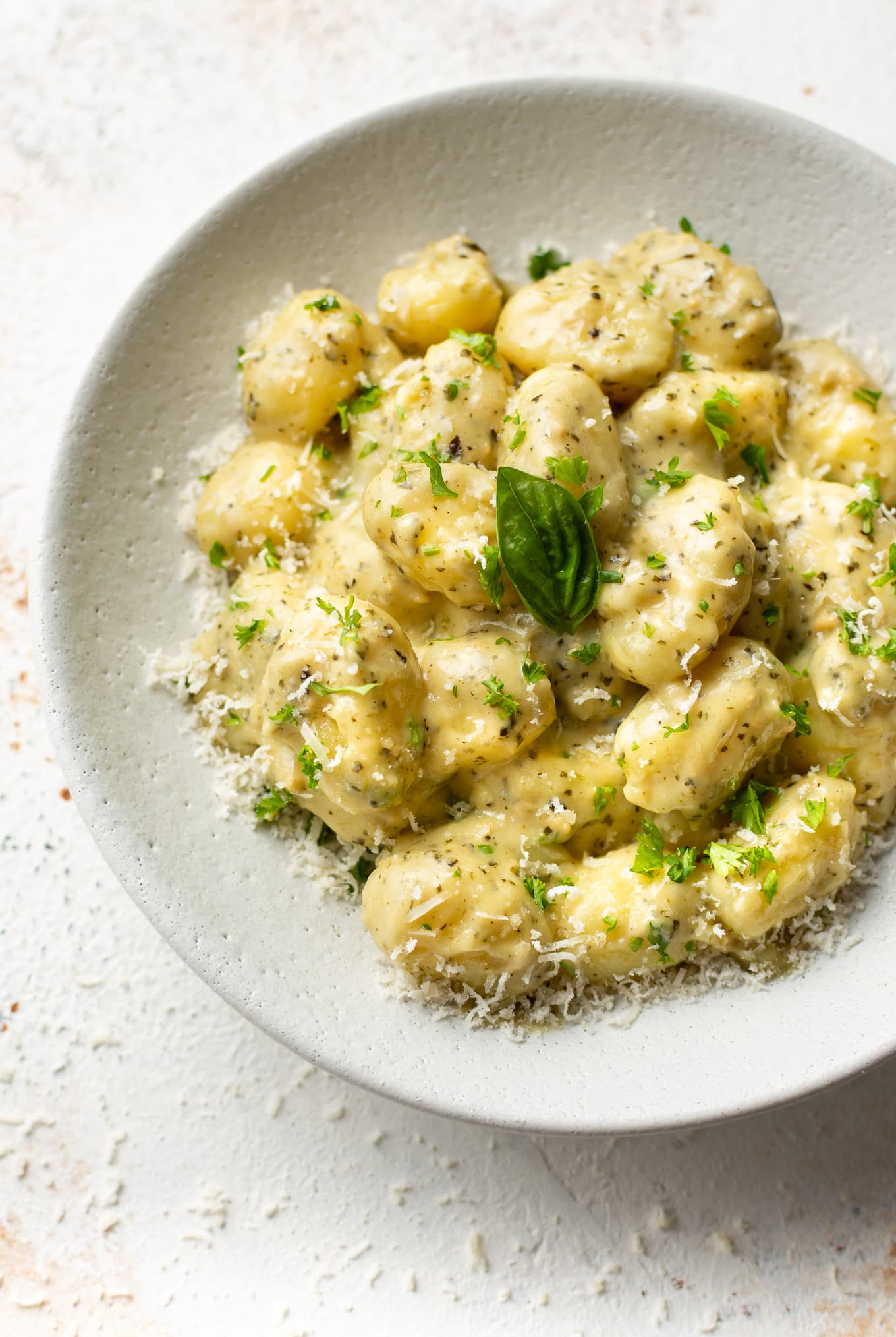Creamy Pesto Gnocchi • Salt & Lavender