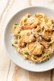 Cajun Chicken and Shrimp Alfredo • Salt & Lavender