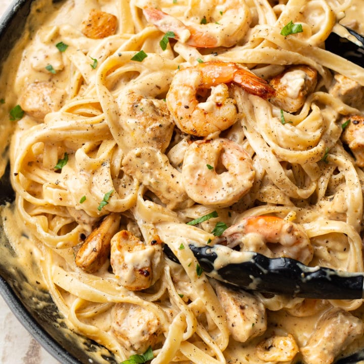 Cajun Chicken and Shrimp Alfredo • Salt & Lavender