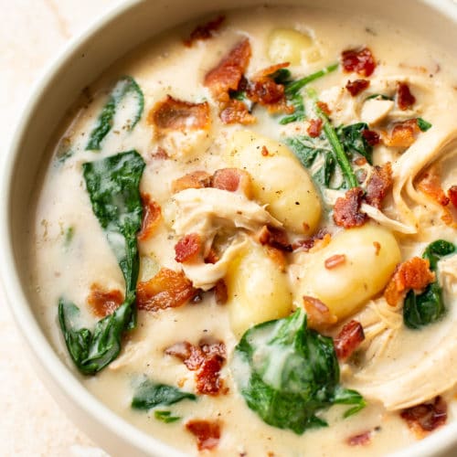 Chicken Bacon Gnocchi Soup • Salt & Lavender