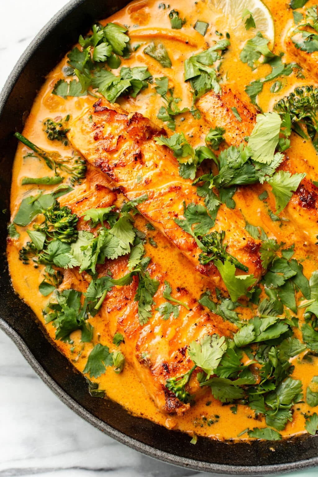 Salmon Coconut Curry (Thai Inspired) • Salt & Lavender