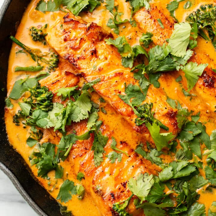 Salmon Coconut Curry (Thai Inspired) • Salt & Lavender