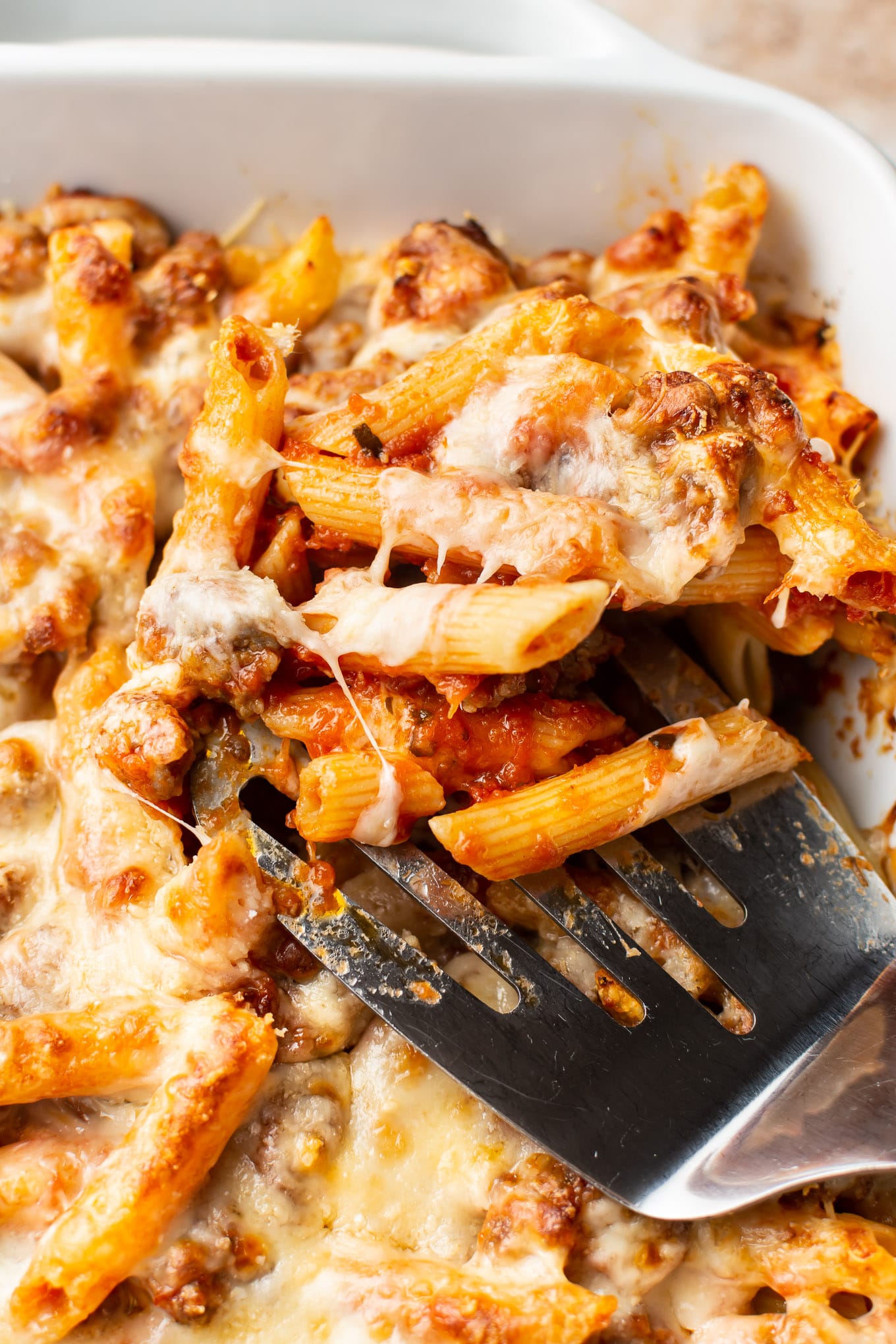 Easy Baked Penne With Sausage • Salt And Lavender 