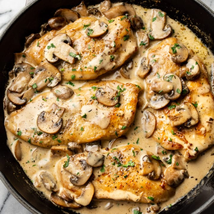 Creamy White Wine Mushroom Chicken • Salt & Lavender