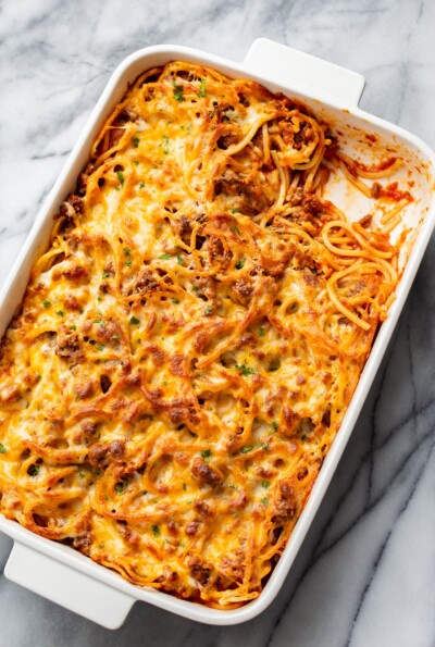 Easy Baked Spaghetti • Salt & Lavender