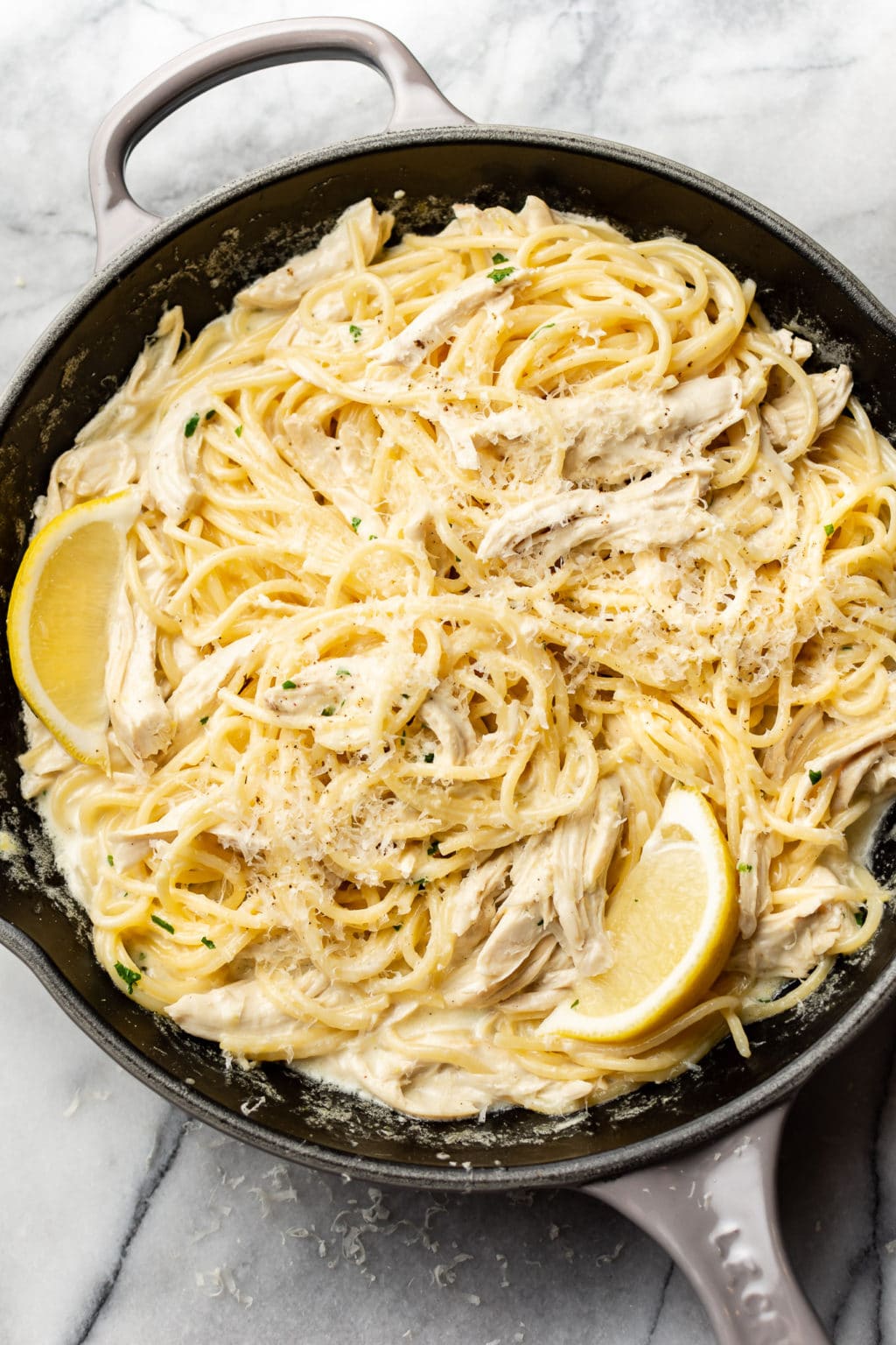 Creamy Lemon Chicken Pasta • Salt & Lavender