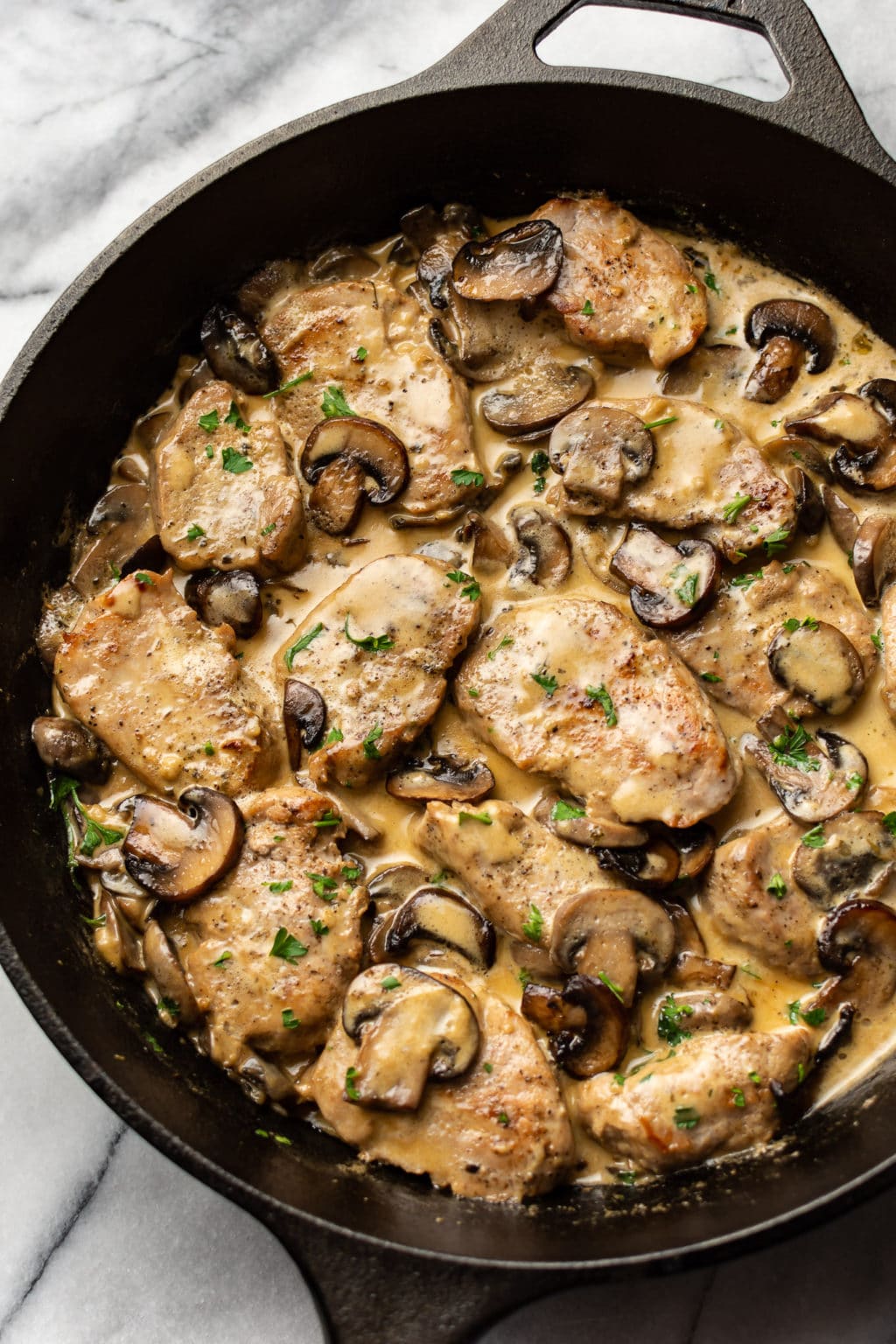 Creamy Mushroom Pork Tenderloin • Salt & Lavender