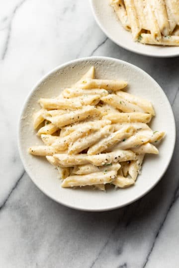 Creamy Penne Pasta • Salt & Lavender